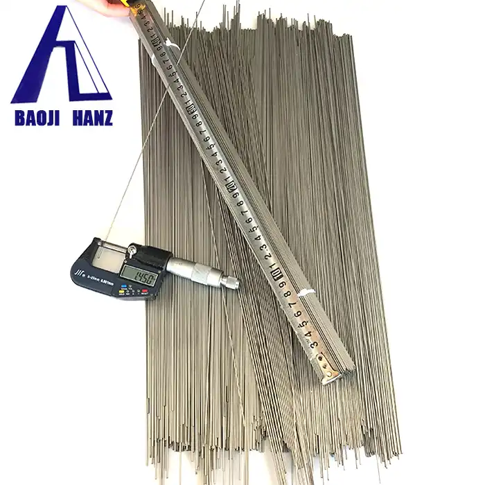 Nickel titanium straight wire
