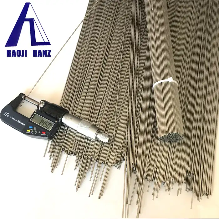 Nickel titanium straight wire